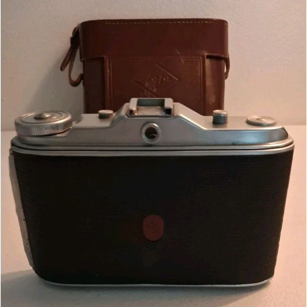 Agfa Isolette Camera Germany With Case Untested For Parts